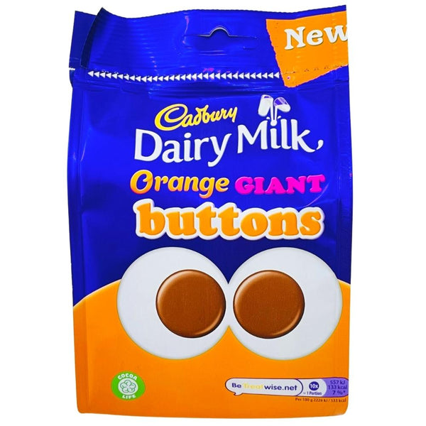 Cadbury Orange Giant Button