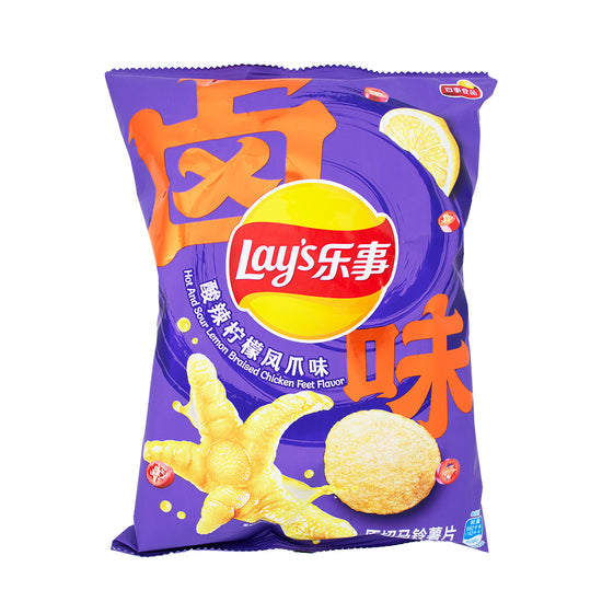 Lays Hot And Sour Lemon Braised Chicken Feet Flavor