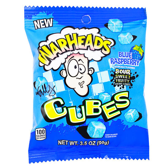 Warheads Sour Sweet & Fruity Chewy Candy Blue Raspberry 99g