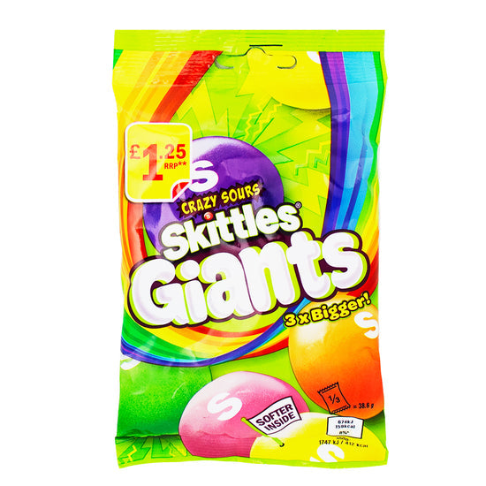 Skittles Giants Crazy Sour