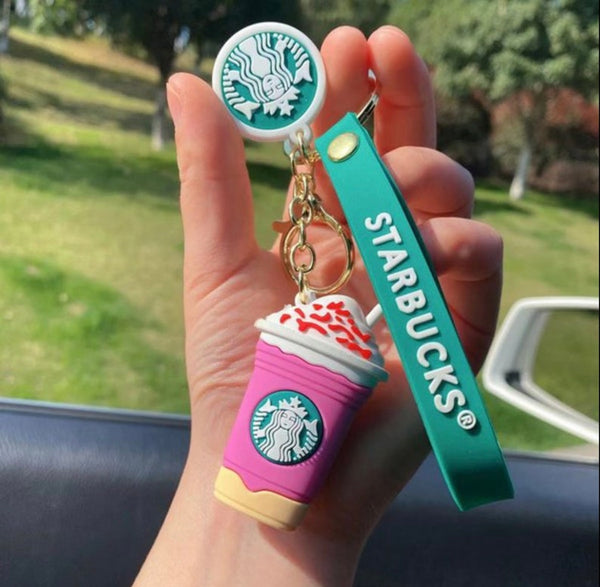 Starbucks Pink Cup Keychain