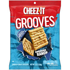 cheez it grooves zesty cheddar ranch 92g