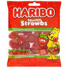 Haribo Squidgy Strawbs 160g