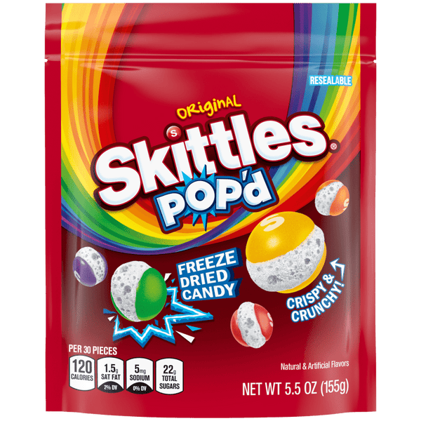 Skittles Pop'D Original Freeze dried candies 155g