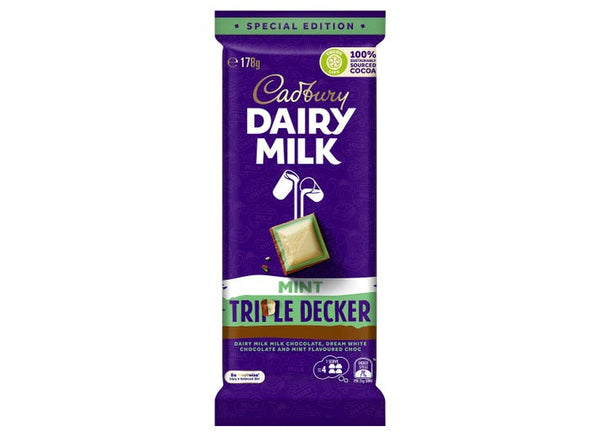Cadbury Dairy Milk Mint Triple DDecker 178g