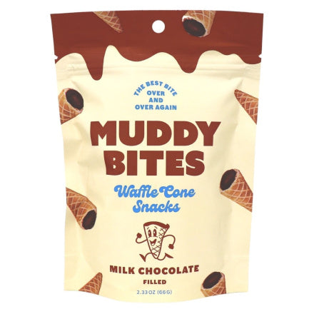 Muddy Bites Waffle Cone Snacks Milk chocolate 66g
