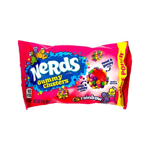 Nerds Gummy Clusters Rainbow Share Pouch 85g