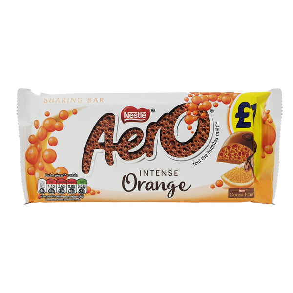 Nestle Aero Orange Chocolate Bar 90g