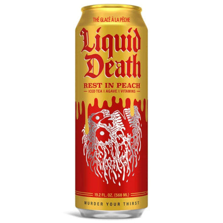 Liquid Death Rest In Peach 568ml