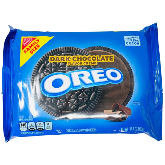 Oreo Dark Chocolate Family Size 482g – Smoke2Snack