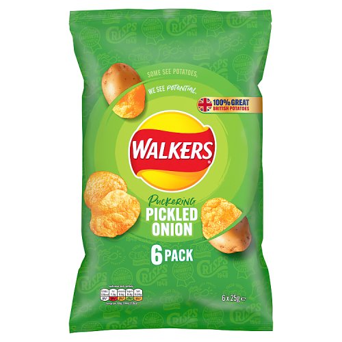 Walkers Pickled Onion 6 Pack