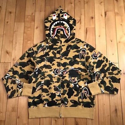 Bape Full Zip Hoodie 1st Camo 2nd Shark Full Zip Yellow