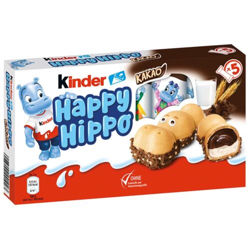 Kinder Happy Hippo Biscuit Cocoa 103g