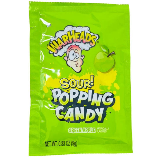 Warheads Sour Popping Candy Green apple 9g