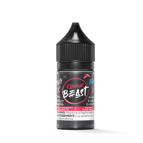 Flavour Beast Savage Strawberry Watermelon Iced 30ml Nicotine Salt eLiquids