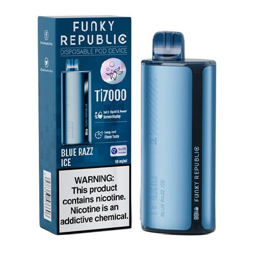 Funky Republic Blue Razz Ice 7000 Puffs