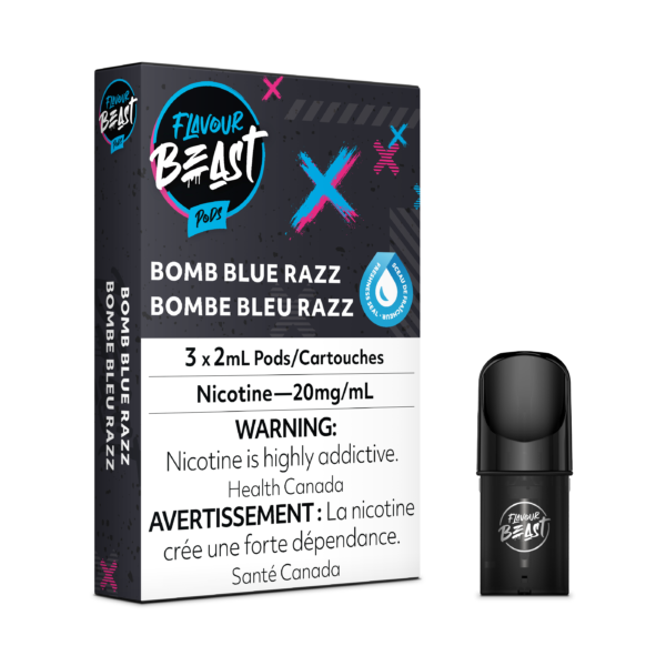 Flavour Beast Bomb Blue Razz 3/Pk