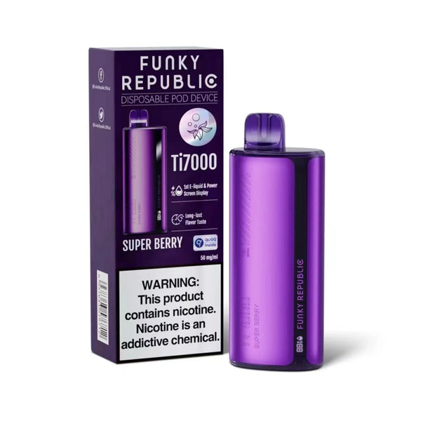 Funky Republic Super Berry 7000 Puffs