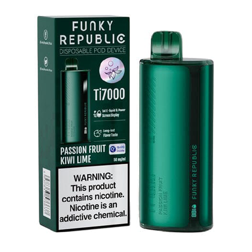 Funky Republic Passionfruit Kiwi Lime Ice 7000 Puffs