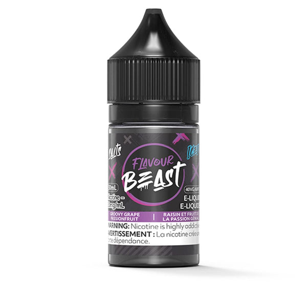 Flavour Beast Groovy Grape Passionfruit Iced 30ml Nicotine Salt eLiquids