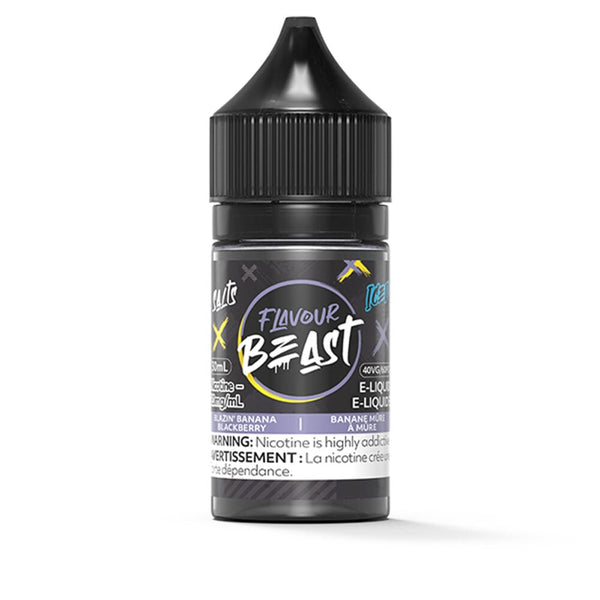 Flavour Beast Blazin' Banana Blackberry Iced 30ml Nicotine Salt eLiquids