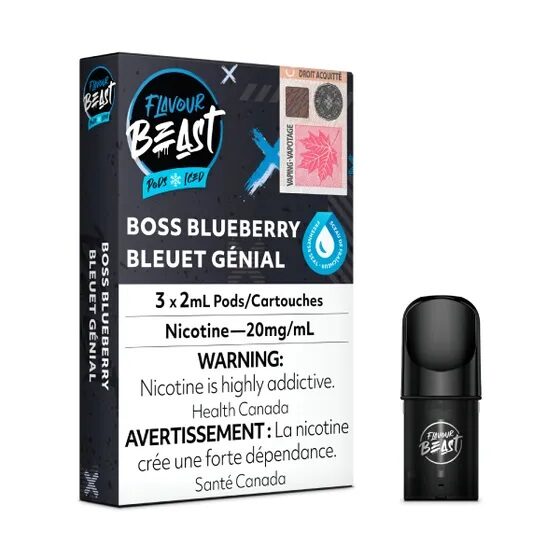Flavour Beast Boss Blueberry 3/Pk
