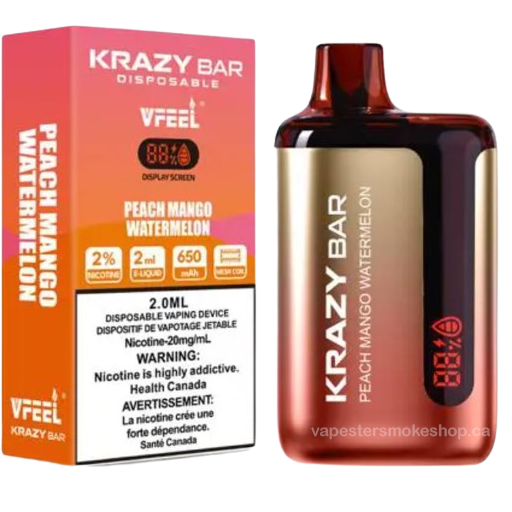 Buy Now VFEEL Krazy Bar Peach Mango Watermelon 8000 Puffs Disposables ...