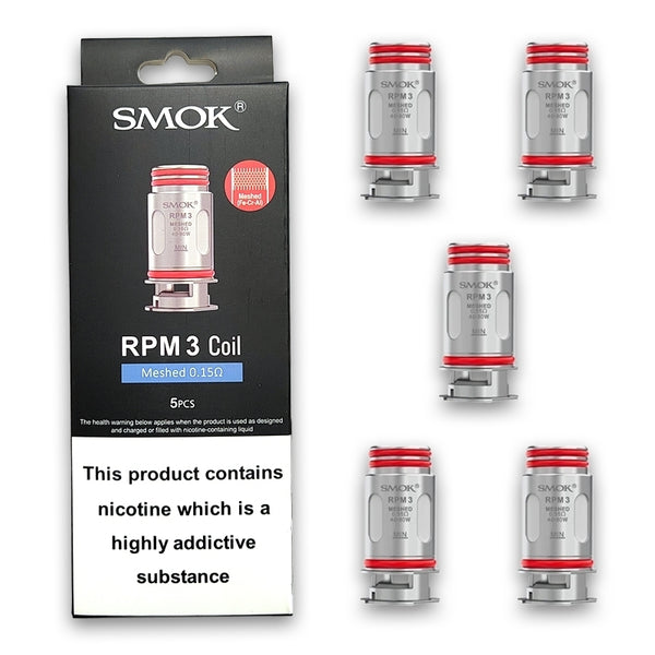 Smok Rpm 3 Replacement Coils Meshed 0.15 5/Pk